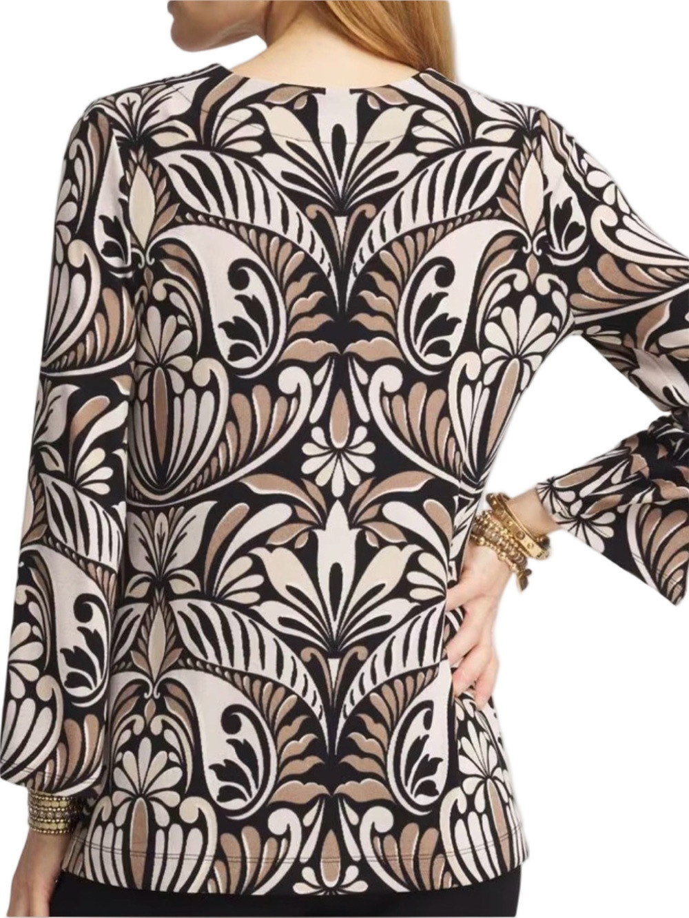15. NWT WOMENS CHICO’S TRAVELERS 3/XL DETAIL TOP - Picture 3 of 8